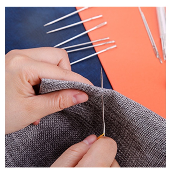 🆕 15 PCs Big Eye Stainless Steel Sewing Needle’s - Picture 6 of 7